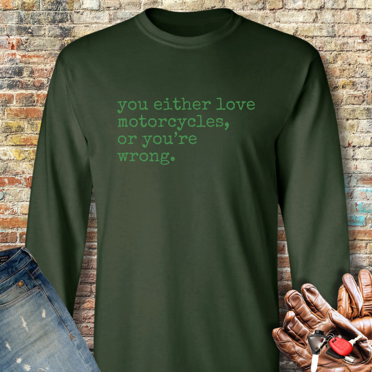 Wrong Long Sleeve T-Shirt - Forest Green