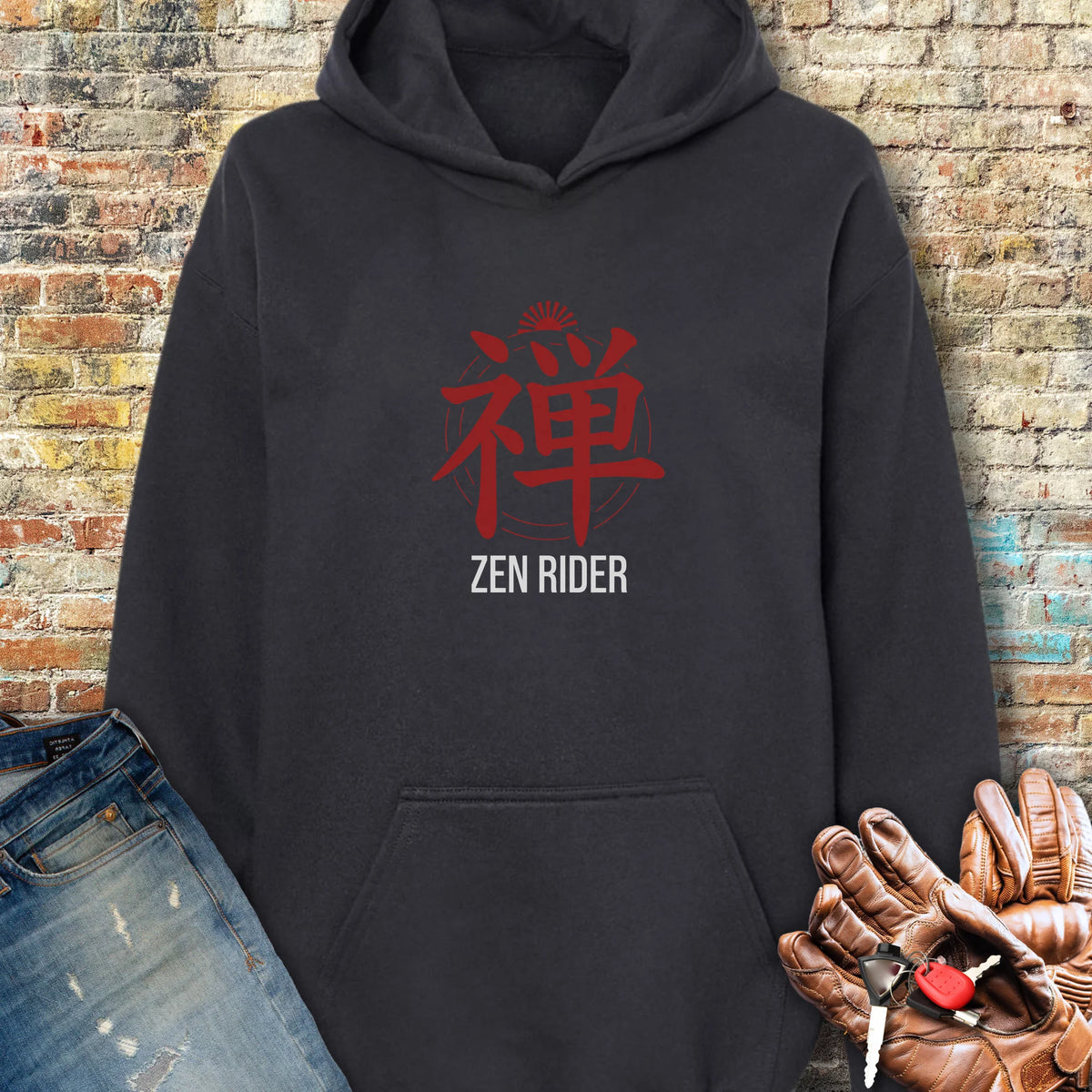 Zen Rider Hoodie - Black