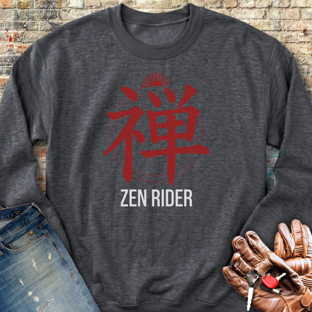 Zen Rider Sweatshirt - Dark Heather