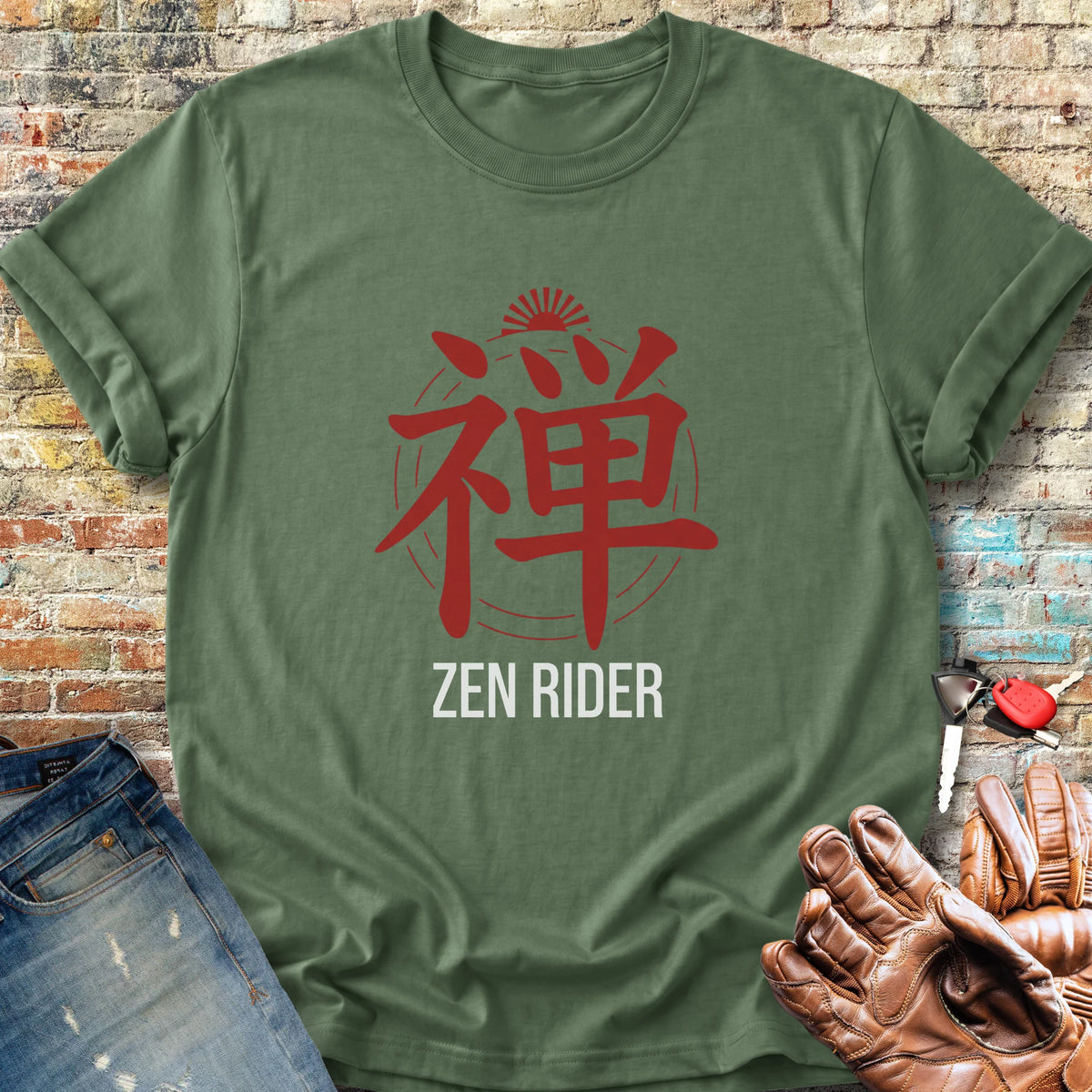 Zen Rider Classic T-Shirt - Military Green