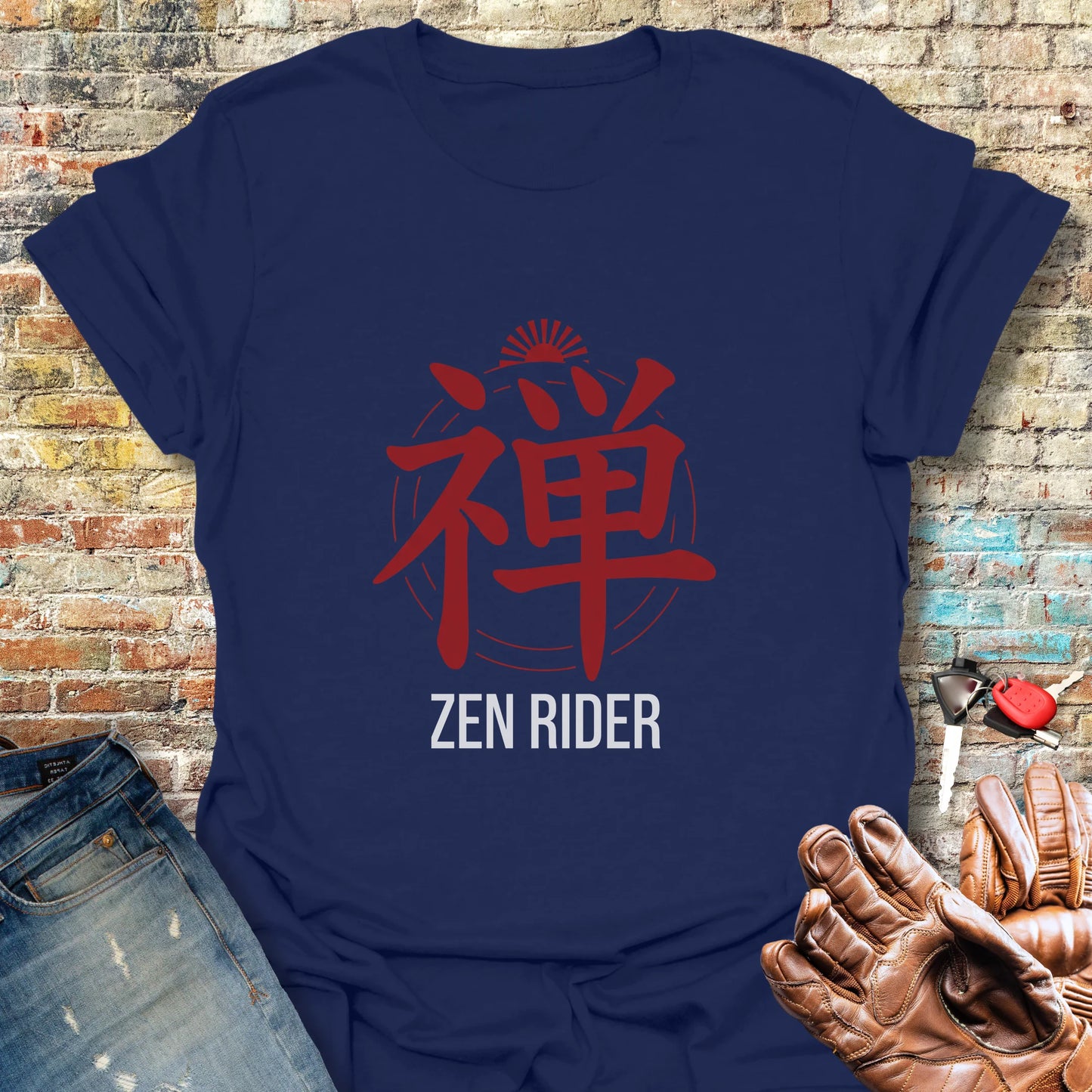 Zen Rider T-Shirt - Navy