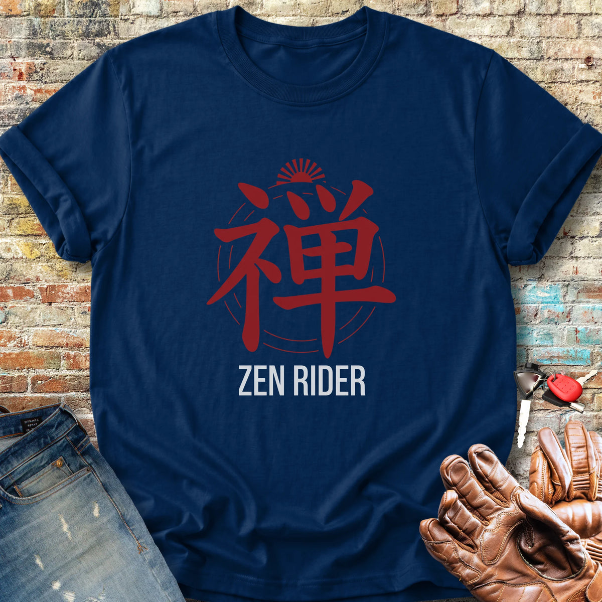 Zen Rider Classic T-Shirt - Navy