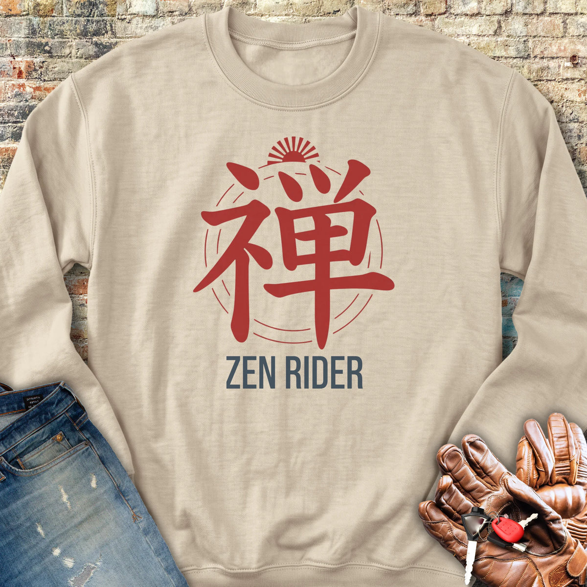 Zen Rider Sweatshirt - Sand