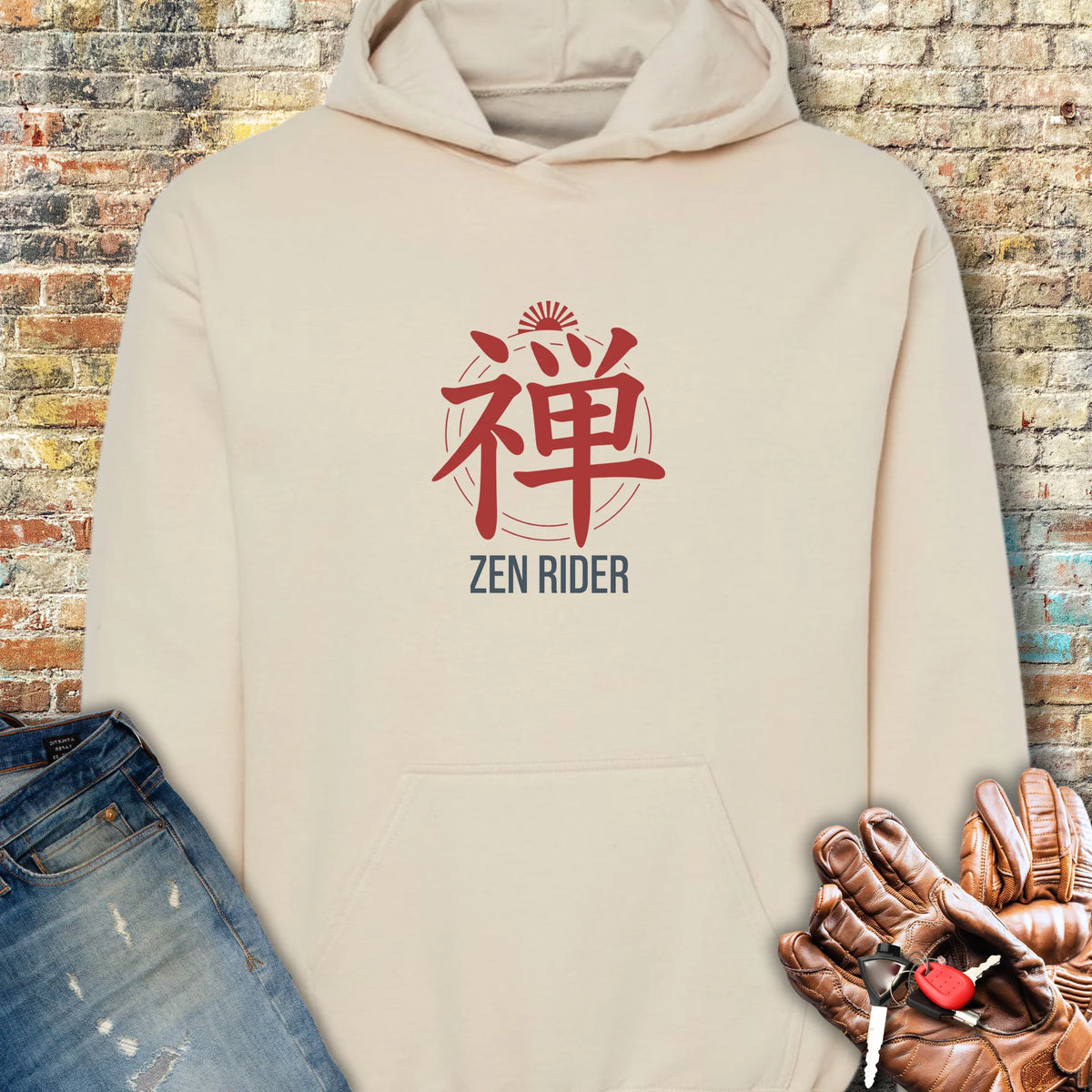 Zen Rider Hoodie - Sand