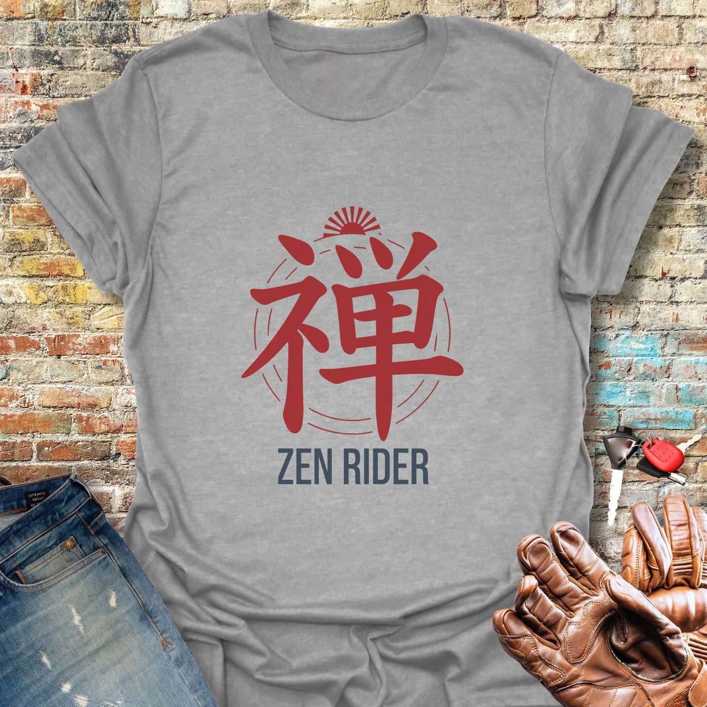 Zen Rider T-Shirt - Sport Grey