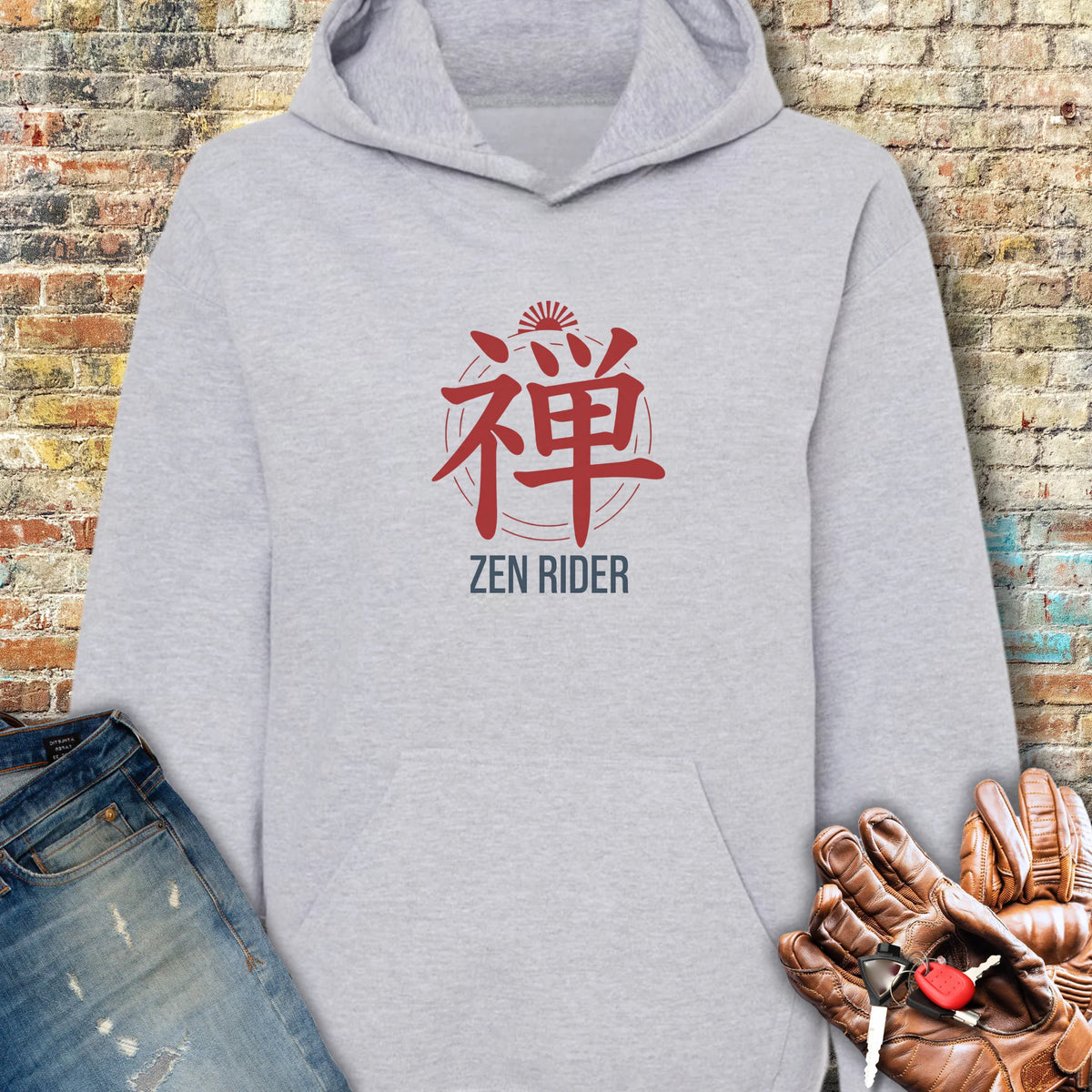 Zen Rider Hoodie - Sport Grey