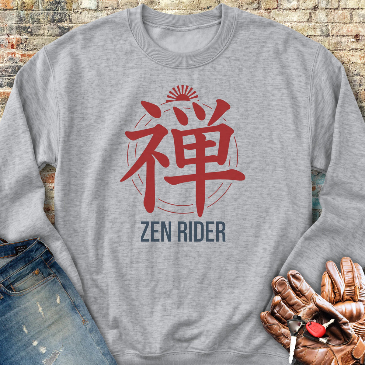 Zen Rider Sweatshirt - Sport Grey