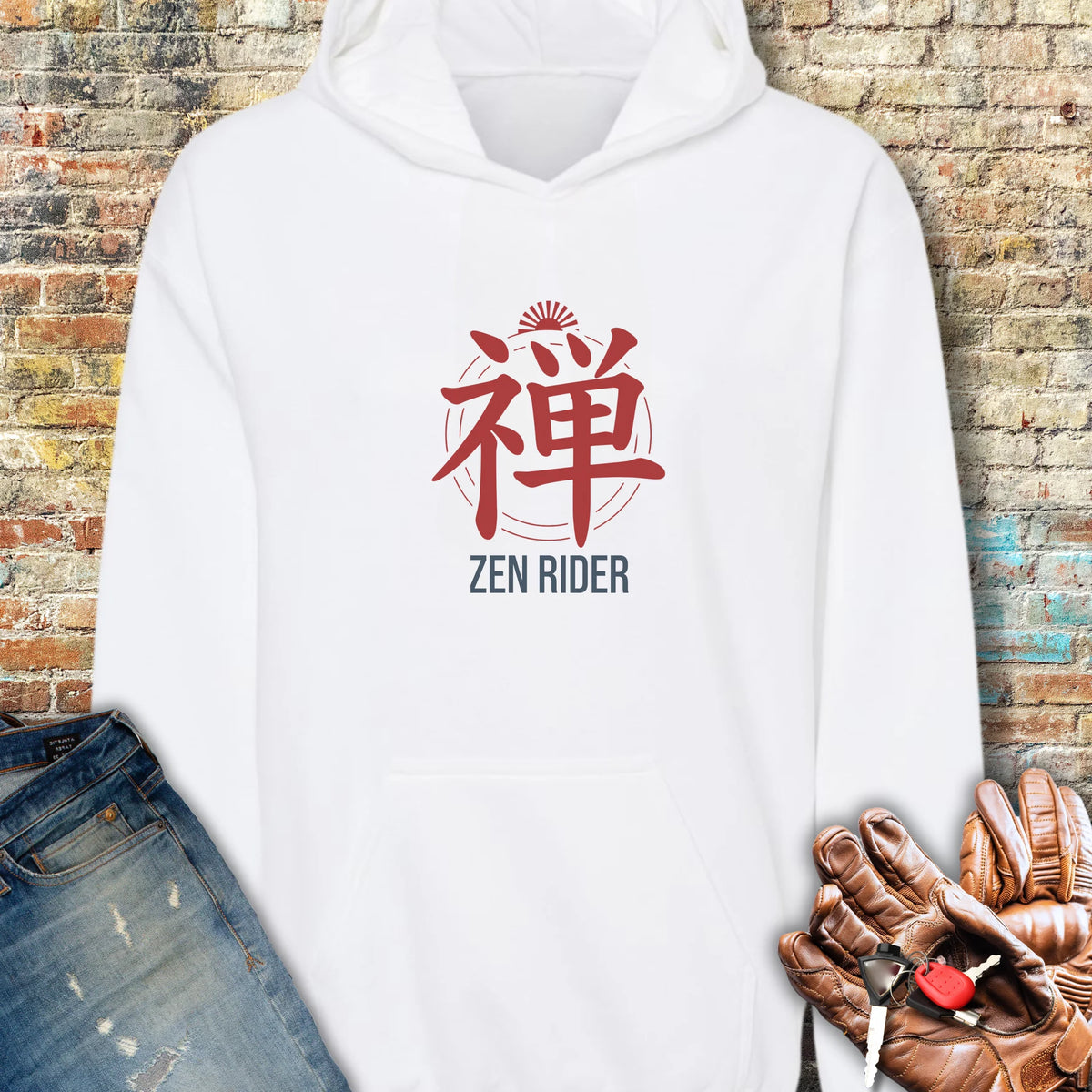 Zen Rider Hoodie - White